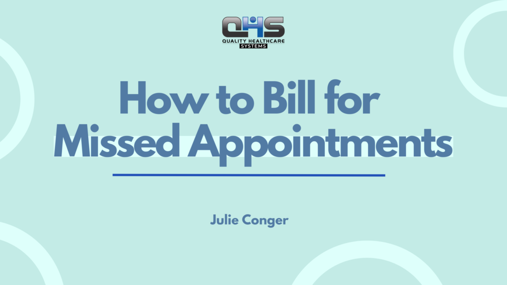 How to bill for missed appointments