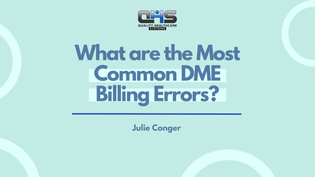 Common DME billing errors